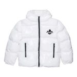 Dsquared2 Giubbino tinta unita con Zip E Cappuccio Bianco per Bambino DQ3042 BIANCO DSQUARED2 
