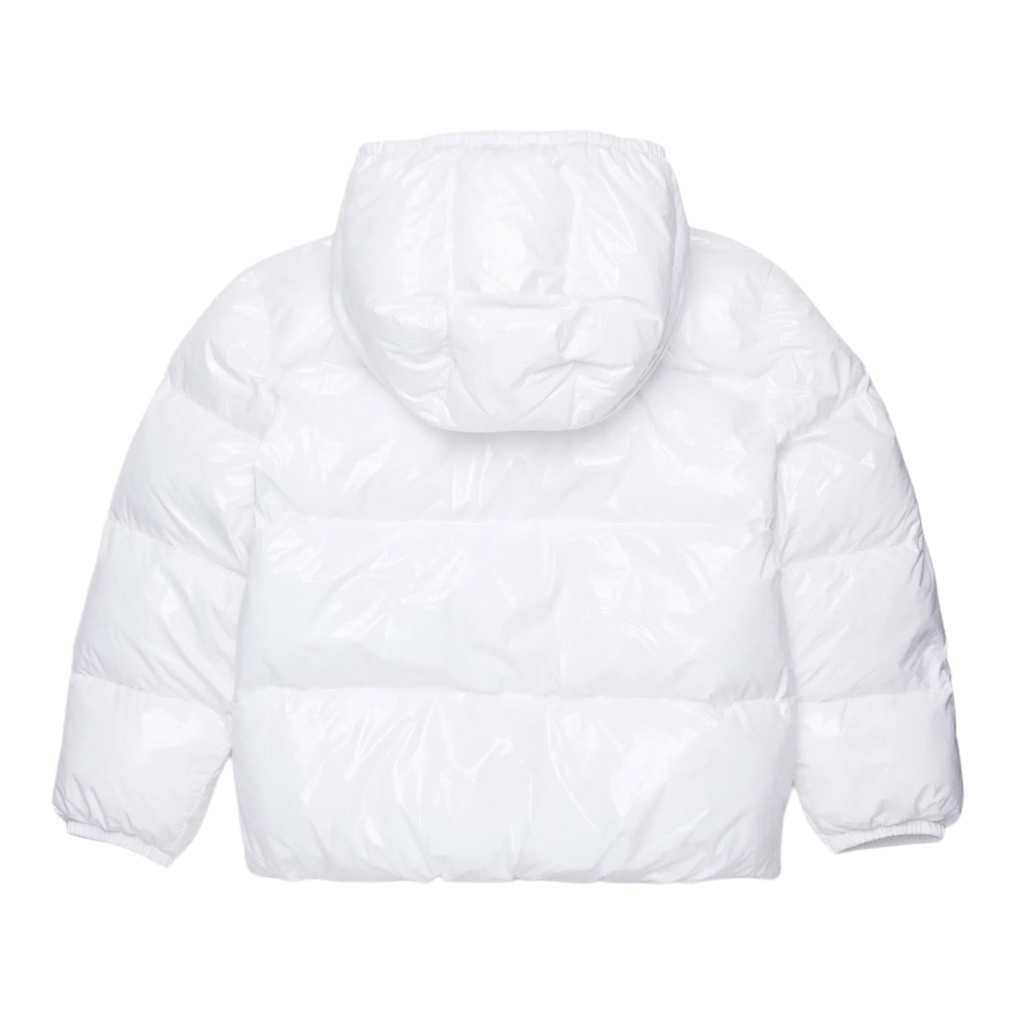 Dsquared2 Giubbino tinta unita con Zip E Cappuccio Bianco per Bambino DQ3042 BIANCO DSQUARED2 
