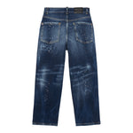 Dsquared2 Jeans tinta unita con Fantasia Blu per Bambino DQ3082X BLU DSQUARED2 