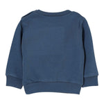 Dsquared2 Felpa Chiusa Girocollo tinta unita con Logo Petrolio per Bambino DQ3095XJ PETROLIO DSQUARED2 