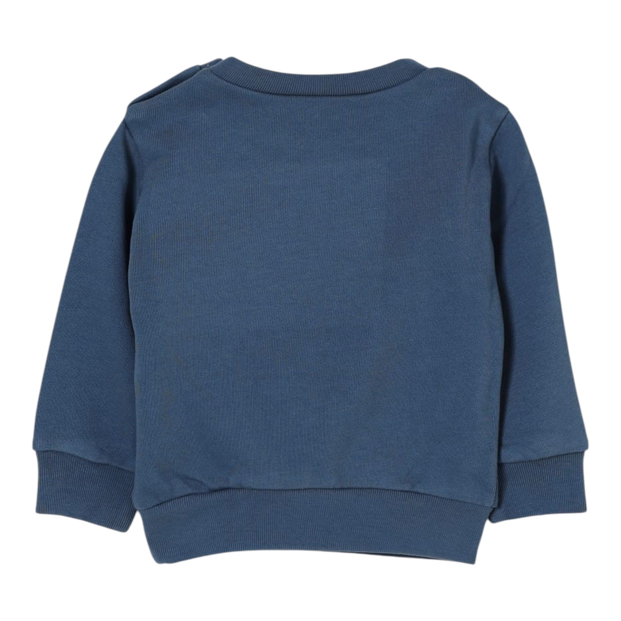 Dsquared2 Felpa Chiusa Girocollo tinta unita con Logo Petrolio per Bambino DQ3095XJ PETROLIO DSQUARED2 