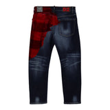Dsquared2 Jeans tinta unita con Tasche Blu per Bambino DQ3101 BLU DSQUARED2 