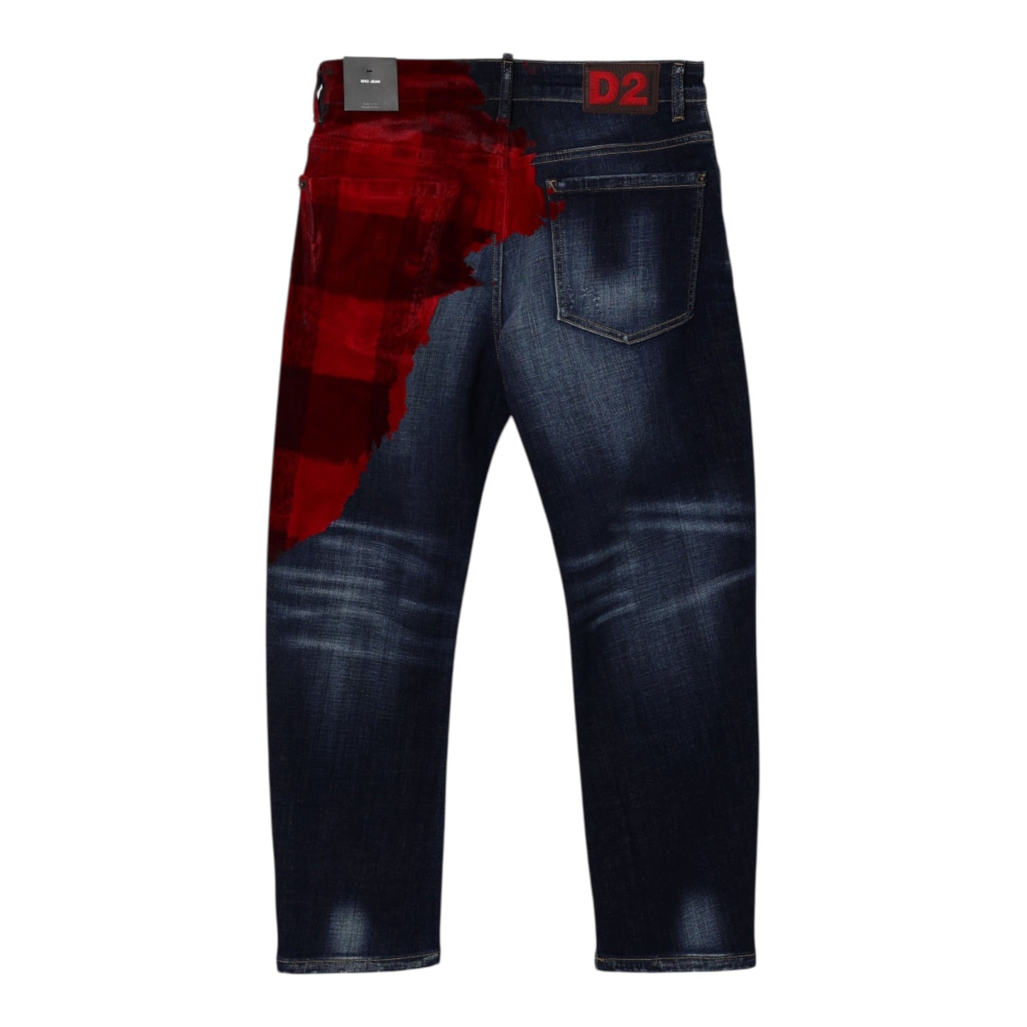 Dsquared2 Jeans tinta unita con Tasche Blu per Bambino DQ3101 BLU DSQUARED2 