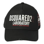 Dsquared2 Berretto tinta unita con Logo Nero per Bambino DQ3118 NERO DSQUARED2 