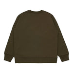 Dsquared2 Felpa Chiusa Girocollo tinta unita con Logo Verde per Bambino DQ3128 VERDE DSQUARED2 