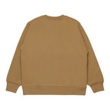 Dsquared2 Felpa Chiusa Girocollo tinta unita con Logo Cammello per Bambino DQ3128X CAMMELLO DSQUARED2 