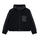 Dsquared2 Felpa con Zip E Cappuccio tinta unita Nero per Bambino DQ3130 NERO DSQUARED2 