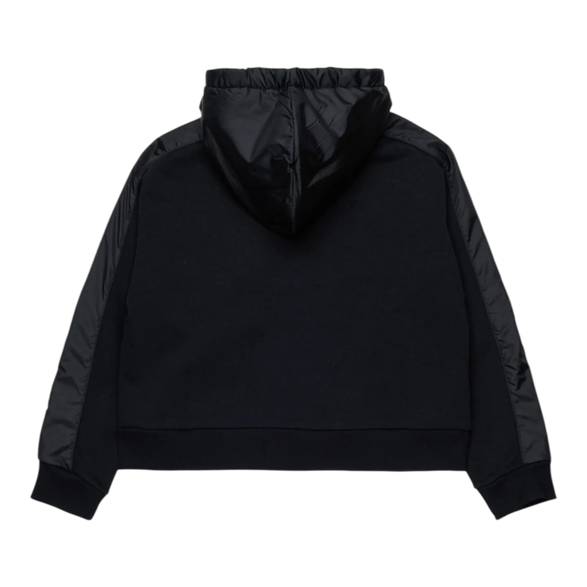Dsquared2 Felpa con Zip E Cappuccio tinta unita Nero per Bambino DQ3130 NERO DSQUARED2 