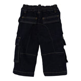 Dsquared2 Jeans tinta unita con Tasconi E Stampa Blu per Neonato DQ3149 BLU DSQUARED2 