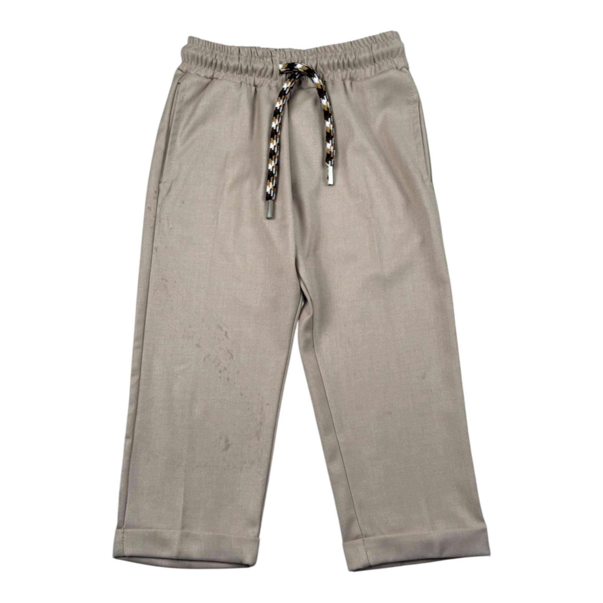 Duepuntozero Pantalone tinta unita con Elastico In Vita Beige per Neonato 32604N BEIGE DUEPUNTOZERO 