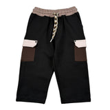 Duepuntozero Pantalone tinta unita con Tasche In Contrasto Nero per Bambino PTBTASCJ NERO DUEPUNTOZERO 