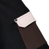 Duepuntozero Pantalone tinta unita con Tasche In Contrasto Nero per Neonato PTBTASC NERO DUEPUNTOZERO 
