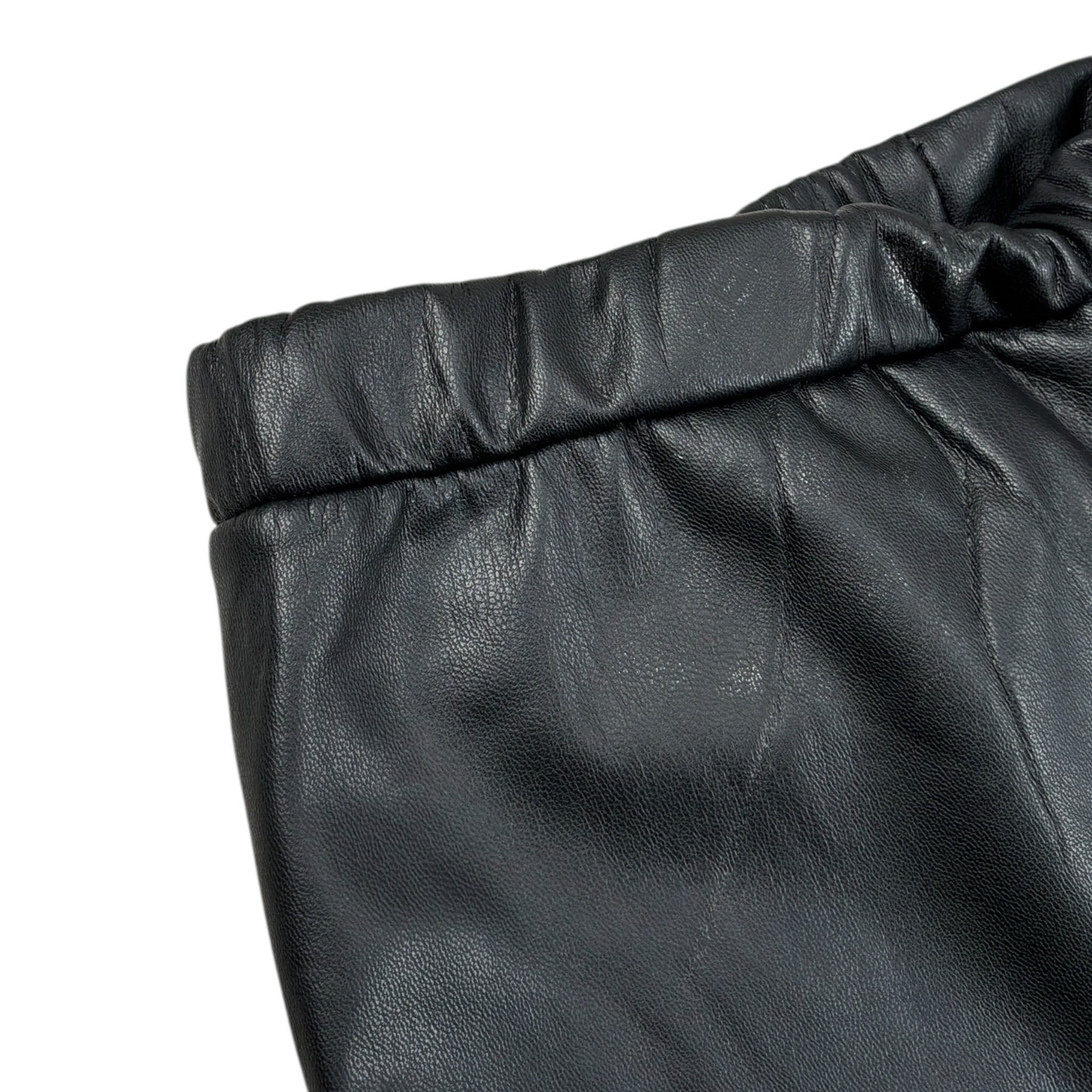 Ebita Leggins In Ecopelle tinta unita Nero per Bambina 243092 NERO EBITA 