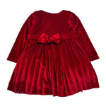 Ebita Abito Manica Lunga tinta unita con Fascia Rosso per Neonata 243293N ROSSO EBITA 
