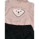 Ebita Completo 2 Pezzi Felpa-Pantalone Rosa/Nero per Neonata 255244 ROSA/NERO EBITA 