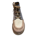 Eleventy Stivale Bicolore con Lacci Beige per Bambino 4R0O16 BEIGE ELEVENTY 