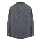 Eleventy Camicia tinta unita In Denim Azzurro per Neonato ES5P40 AZZURRO ELEVENTY 