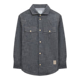 Eleventy Camicia tinta unita In Denim Azzurro per Neonato ES5P40 AZZURRO ELEVENTY 