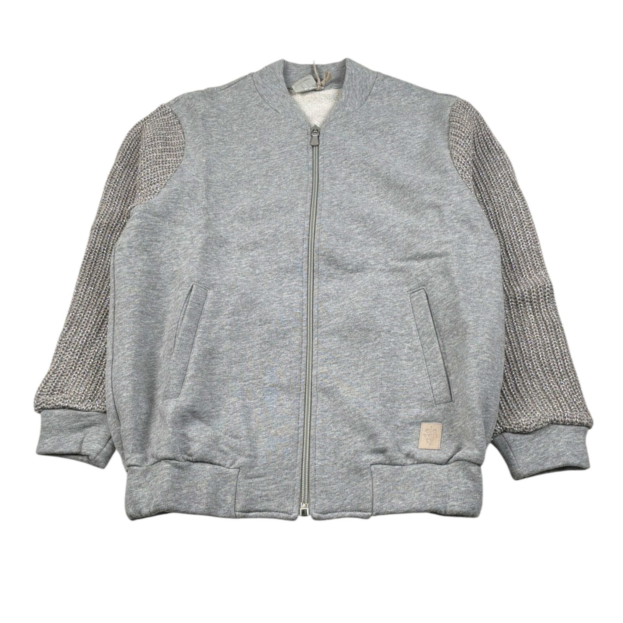 Eleventy Completo 2 Pezzi Felpa-Pantalone tinta unita Grigio per Bambina EV3A20 GRIGIO ELEVENTY 