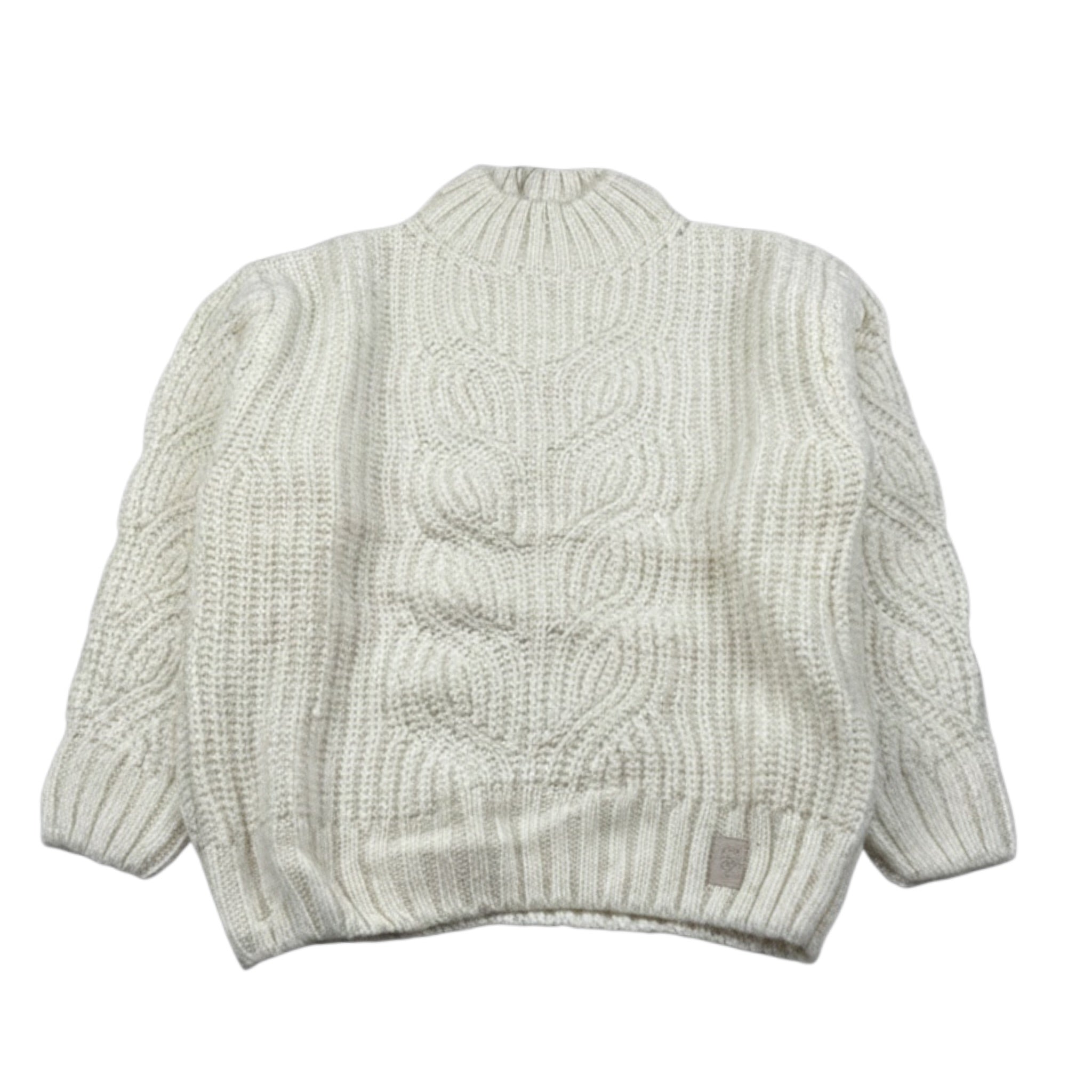 Eleventy Maglia Collo Alto tinta unita Panna per Bambina EV9A10 PANNA ELEVENTY 