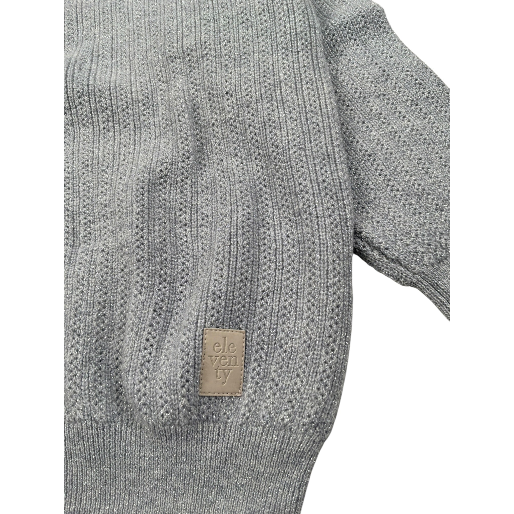 Eleventy Cardigan tinta unita Grigio per Bambina EV9A30 GRIGIO ELEVENTY 