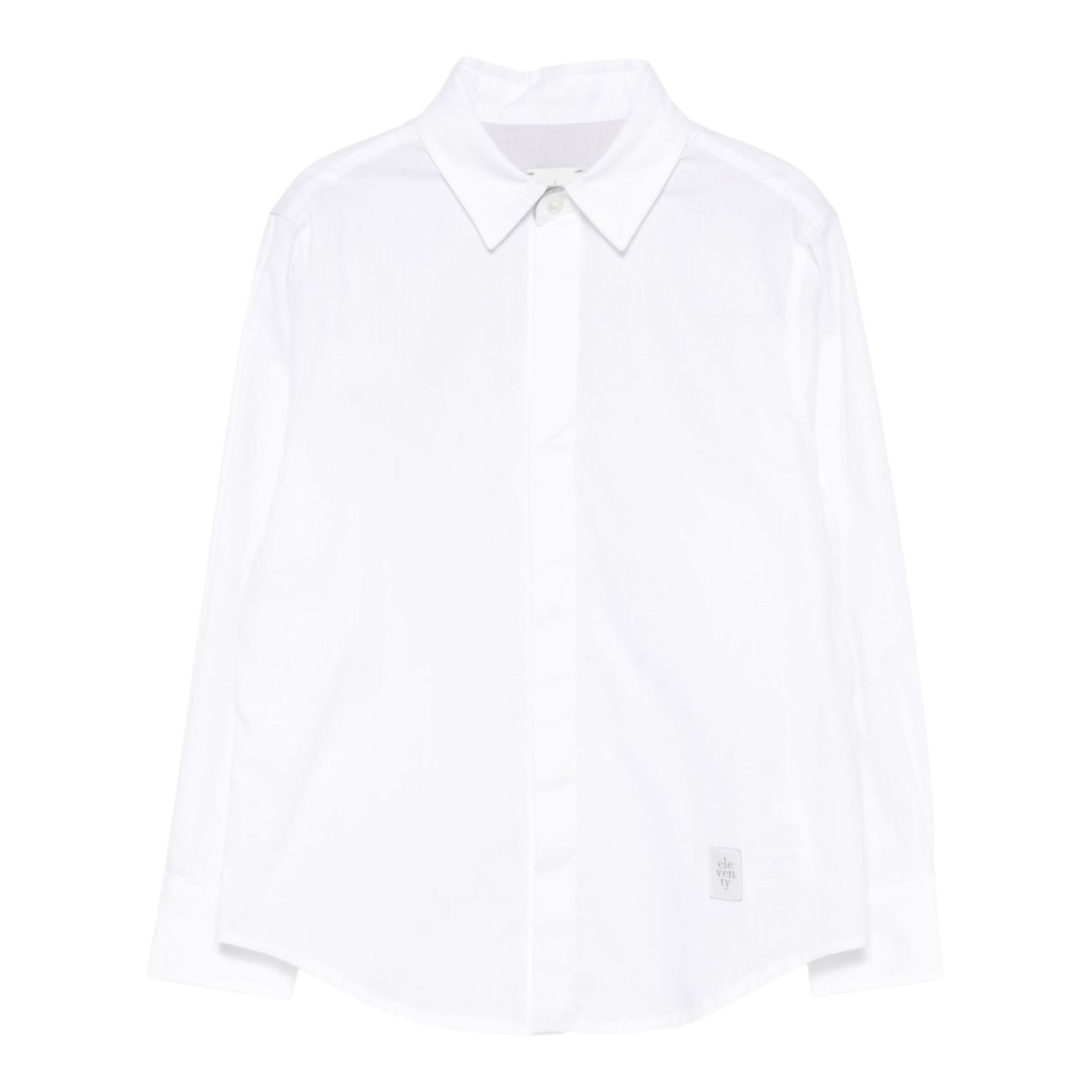 Eleventy Camicia tinta unita Manica Lunga Bianco per Bambino EW5P90 BIANCO ELEVENTY 