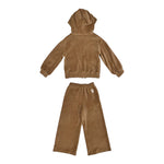Eleventy Completo 2 Pezzi Felpa-Pantalone Marrone per Bambina EX3A20 MARRONE ELEVENTY 
