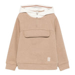Eleventy Felpa tinta unita con Cappuccio Beige per Bambino EX4P00F0215 BEIGE ELEVENTY 