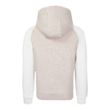 Eleventy Felpa Bicolore con Cappuccio Bianco/Beige per Bambina EX4P30 BIANCO/BEIGE ELEVENTY 