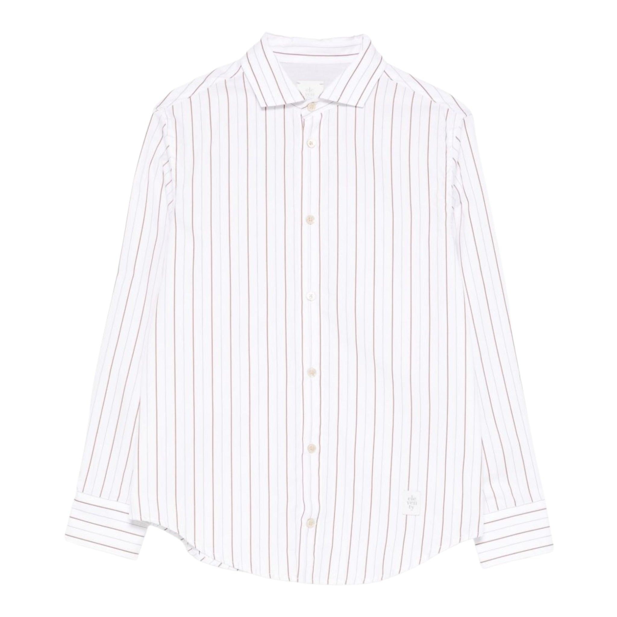 Eleventy Camicia tinta unita con Fantasia A Righe Bianco per Bambino EX5P10 BIANCO ELEVENTY 