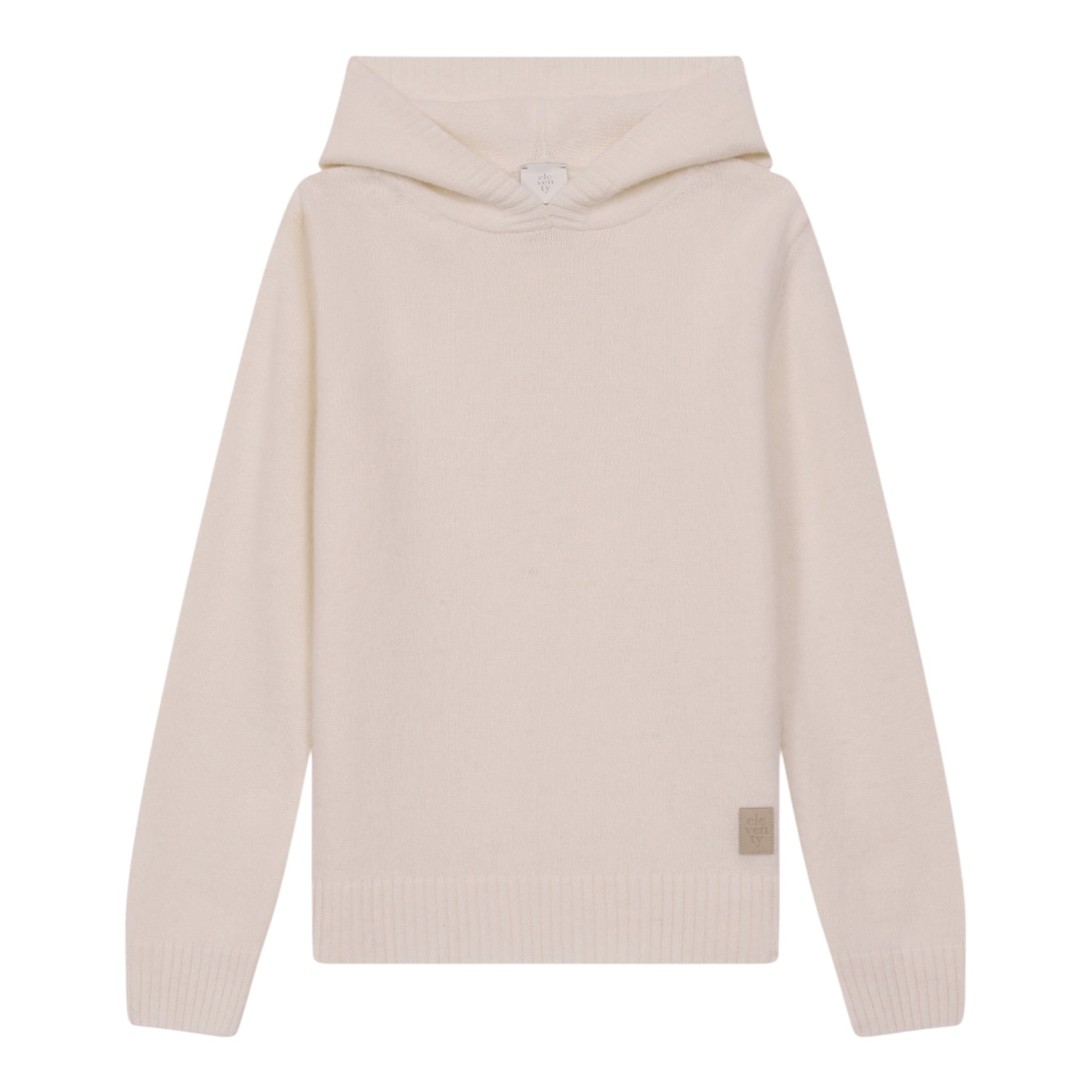 Eleventy Maglia tinta unita con Cappuccio Panna per Bambino EX9P30X PANNA ELEVENTY 