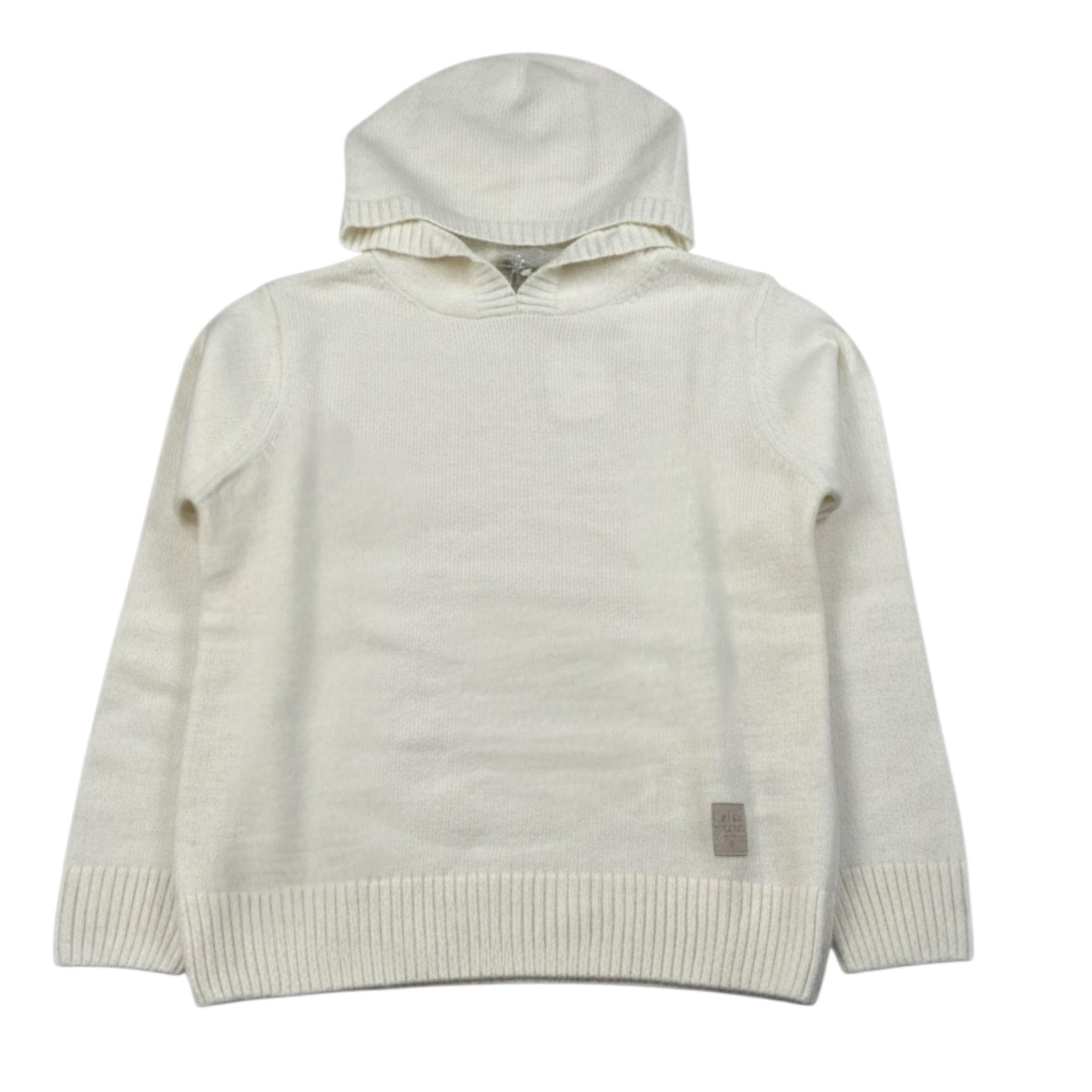 Eleventy Maglia tinta unita con Cappuccio Panna per Bambino EX9P30XXX PANNA ELEVENTY 
