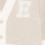 Eleventy Cardigan tinta unita Scollo A V Beige per Bambino EX9P60XX BEIGE ELEVENTY 