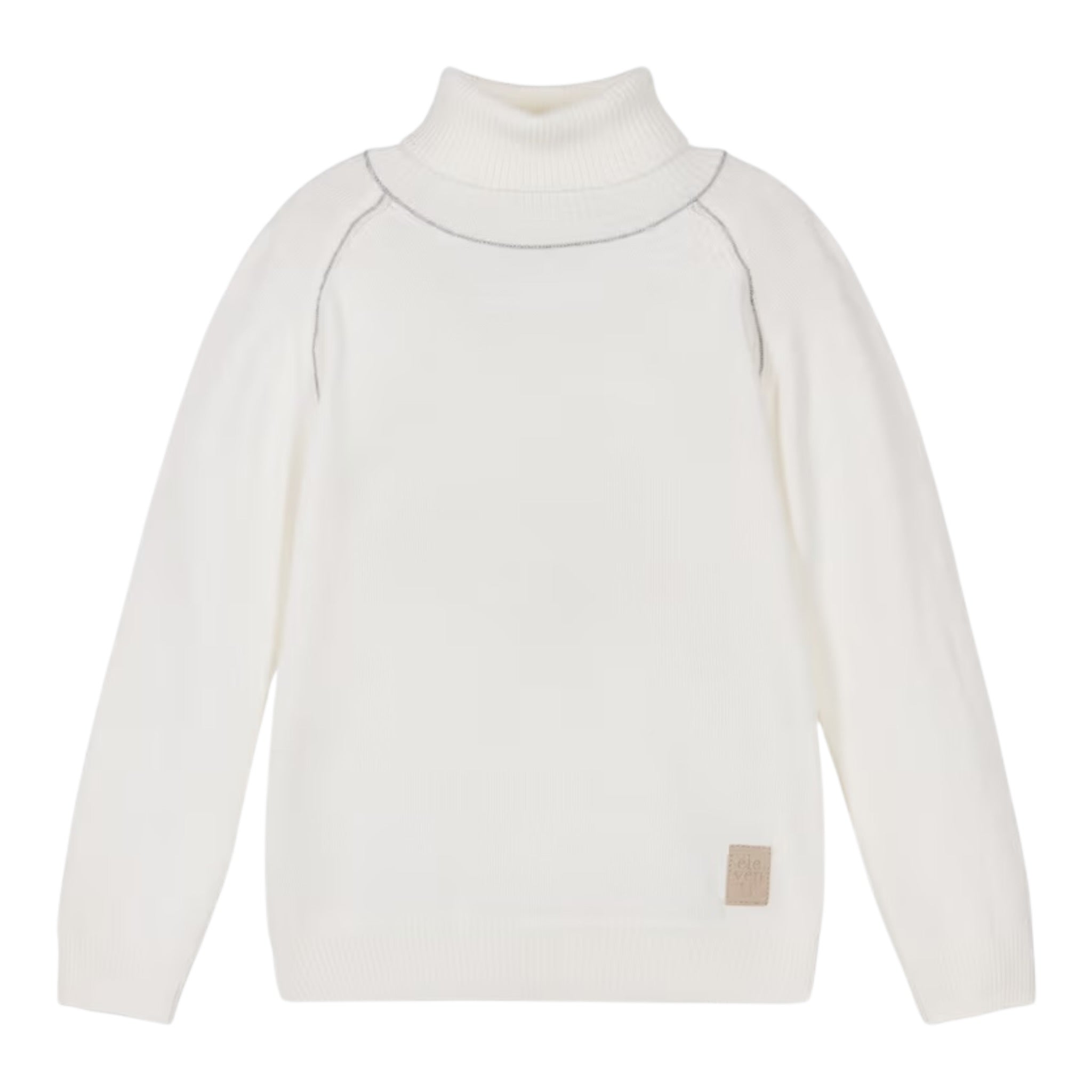 Eleventy Maglia Collo Alto tinta unita Panna per Bambino EX9P70 PANNA ELEVENTY 