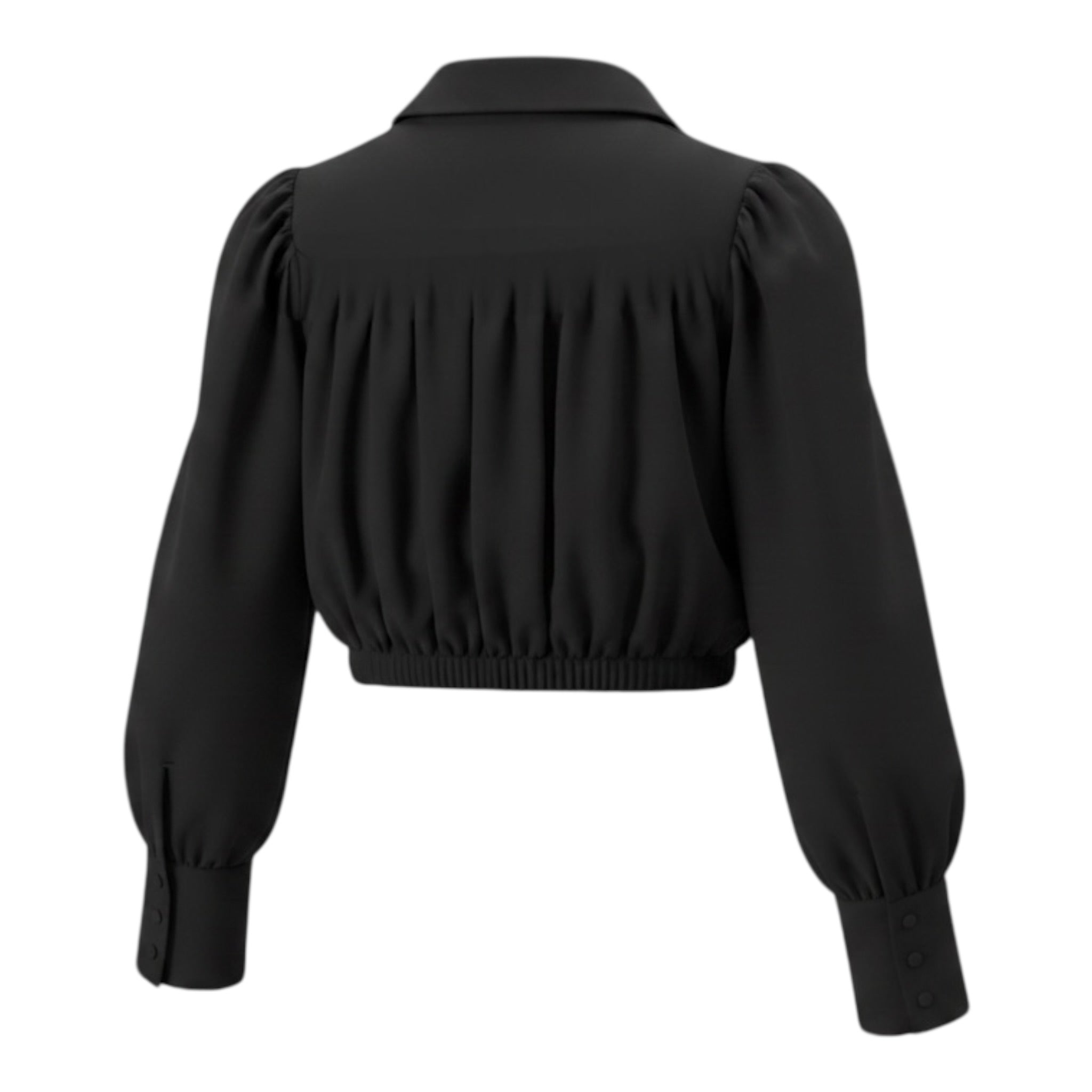 Elisabetta Franchi Camicia tinta unita con Logo Nero per Bambina EFA256 NERO ELISABETTA FRANCHI 