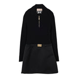 Elisabetta Franchi Abito Manica Lunga tinta unita Nero per Bambina EFAB621 NERO ELISABETTA FRANCHI 