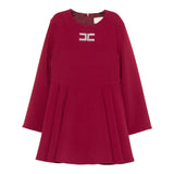 Elisabetta Franchi Abito Manica Lunga tinta unita Bordeaux per Bambina EFAB629 BORDEAUX ELISABETTA FRANCHI 