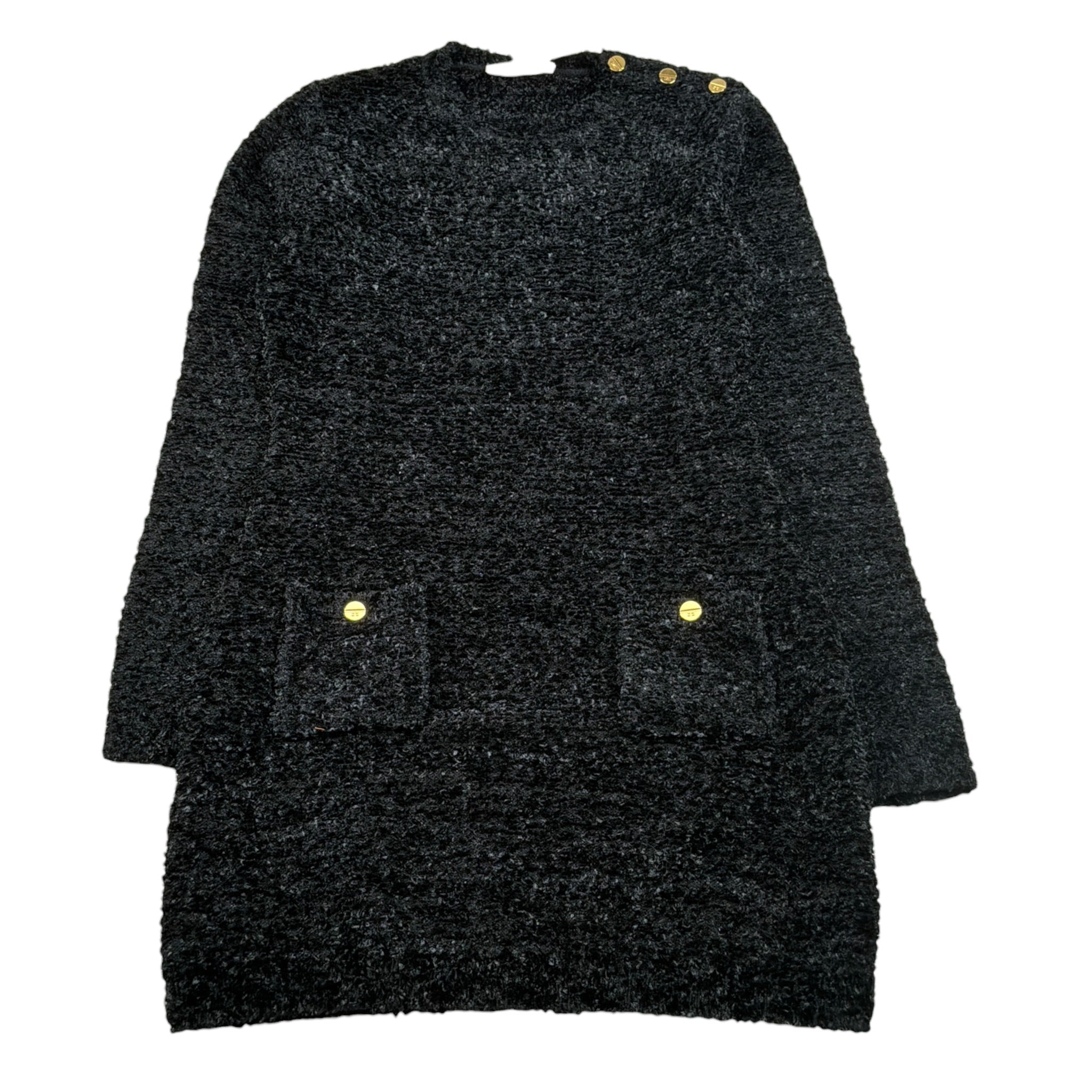 Elisabetta Franchi Abito Manica Lunga Tinta Nita Nero per Bambina EFAB640X NERO ELISABETTA FRANCHI 