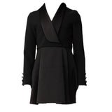 Elisabetta Franchi Abito tinta unita Manica Lunga Nero per Bambina EFAB645 NERO ELISABETTA FRANCHI 