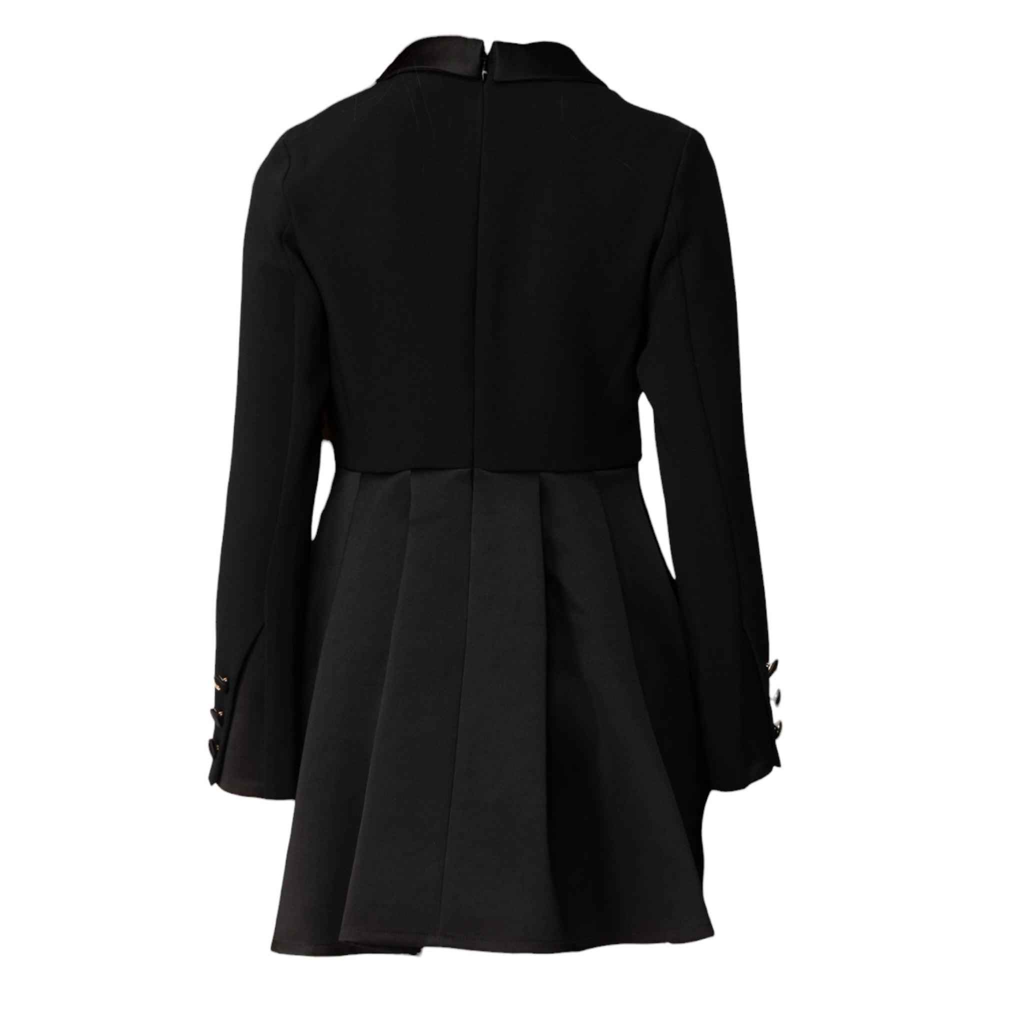 Elisabetta Franchi Abito tinta unita Manica Lunga Nero per Bambina EFAB645 NERO ELISABETTA FRANCHI 