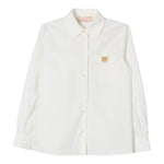 Elisabetta Franchi Camicia Manica Lunga Tinta Jnita con Taschino Panna per Bambina EFCA245 PANNA ELISABETTA FRANCHI 