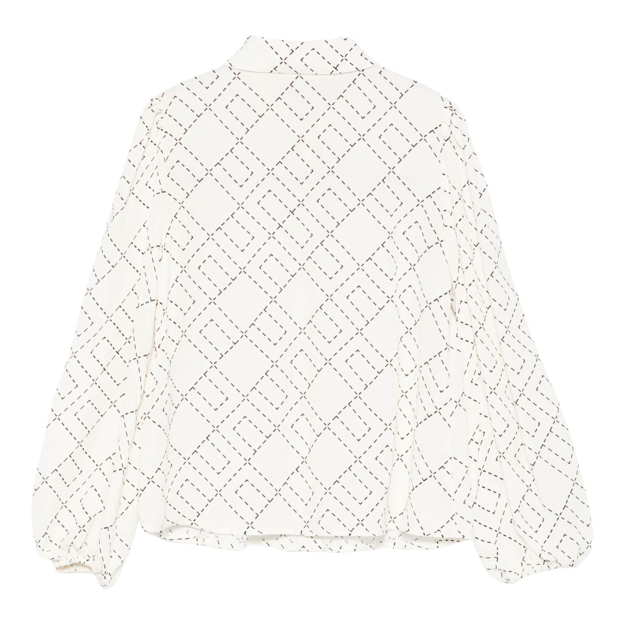Elisabetta Franchi Camicia tinta unita Logata Panna per Bambina EFCA258 PANNA ELISABETTA FRANCHI 