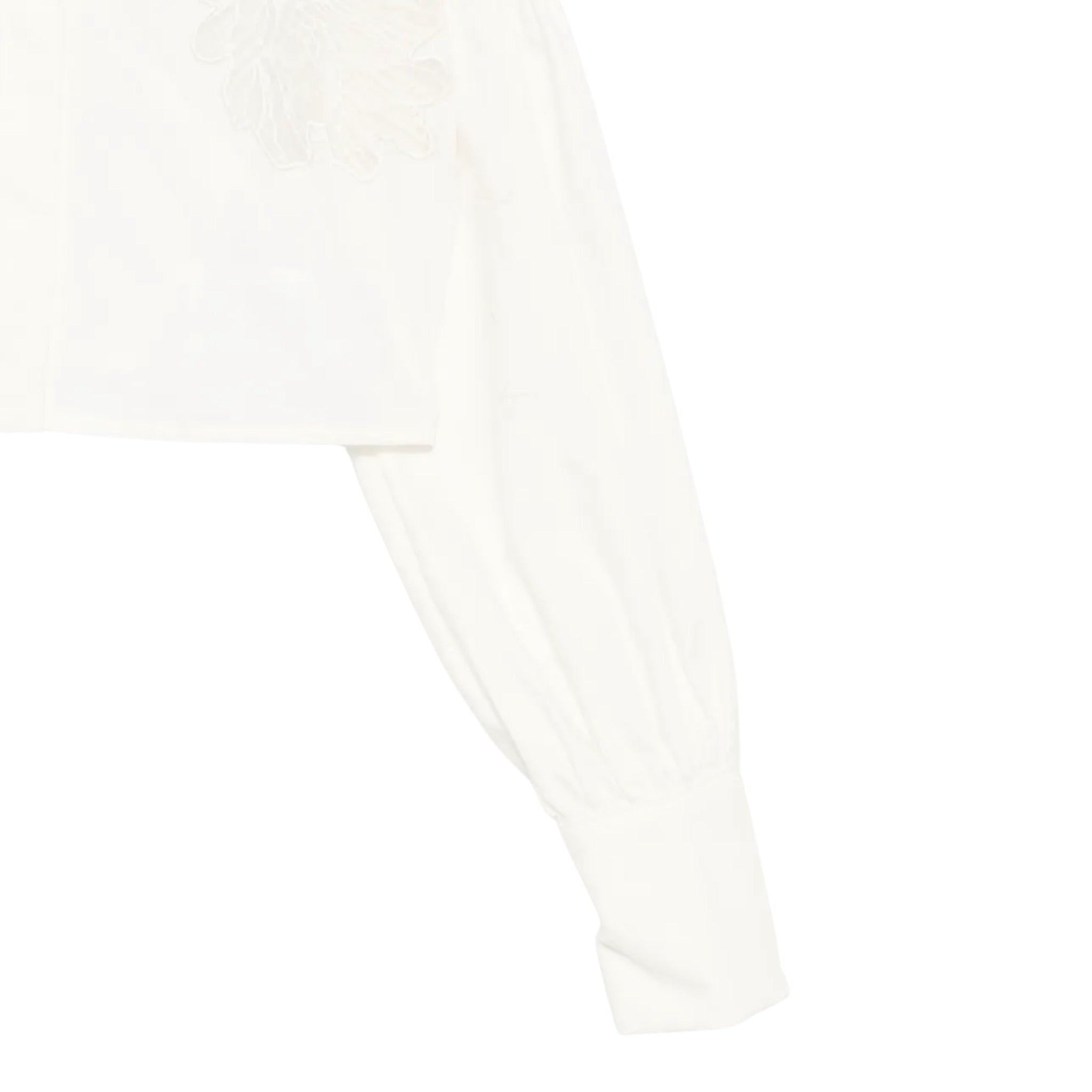 Elisabetta Franchi Camicia tinta unita con Ricamo Bianco per Bambina EFCA263 BIANCO ELISABETTA FRANCHI 