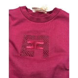 Elisabetta Franchi Felpa Chiusa Girocollo tinta unita Bordeaux per Bambina EFFE158X BORDEAUX ELISABETTA FRANCHI 
