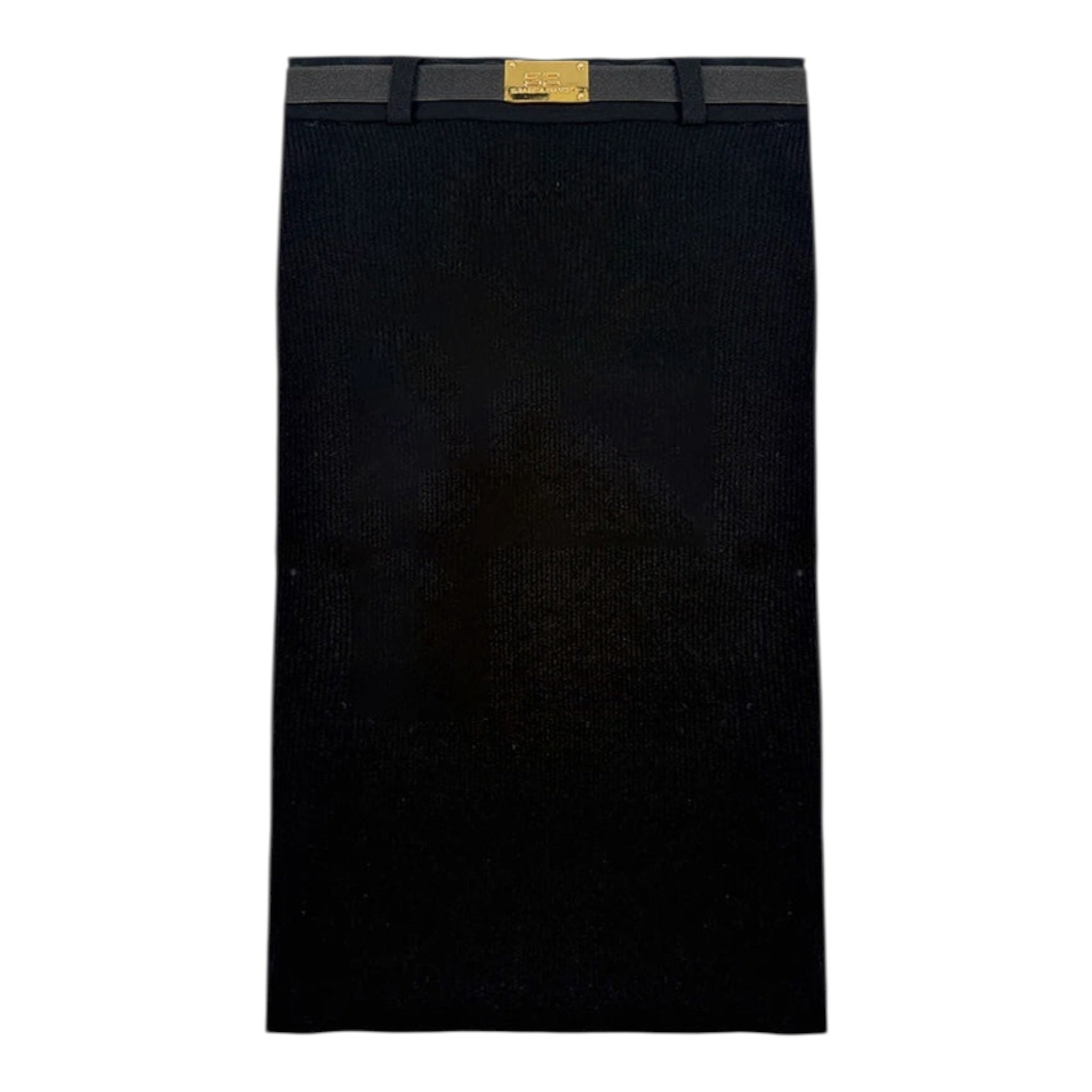 Elisabetta Franchi Gonna tinta unita con Cintura Nero per Bambina EFGO196 NERO ELISABETTA FRANCHI 