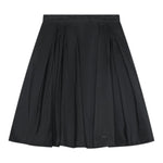 Elisabetta Franchi Gonna tinta unita con Logo Brillantinato Nero per Bambina EFGO198X NERO ELISABETTA FRANCHI 
