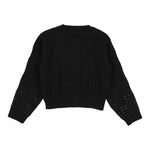 Elisabetta Franchi Cardigan tinta unita con Brillantini Nero per Bambina EFMA167 NERO ELISABETTA FRANCHI 