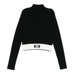 Elisabetta Franchi Maglia Mezzo Collo tinta unita Nero per Bambina EFMA173 NERO ELISABETTA FRANCHI 