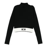 Elisabetta Franchi Maglia Mezzo Collo tinta unita Nero per Bambina EFMA173 NERO ELISABETTA FRANCHI 