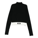 Elisabetta Franchi Maglia Mezzo Collo tinta unita Nero per Bambina EFMA173 NERO ELISABETTA FRANCHI 